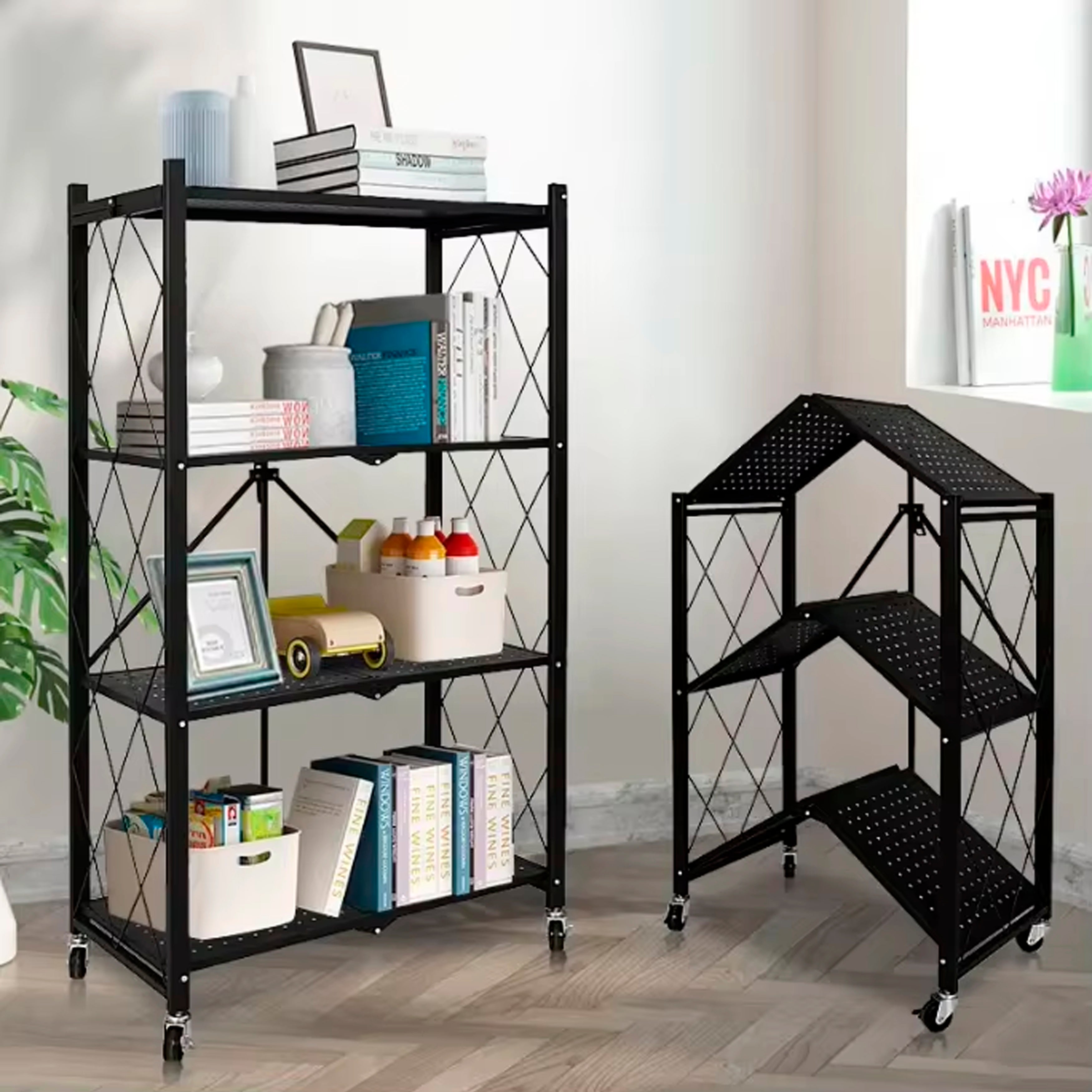 4 Tier Kitchen Shelf - Heavy Duty Steel Storage Rack