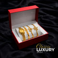 Women Watch and Bracelet Set